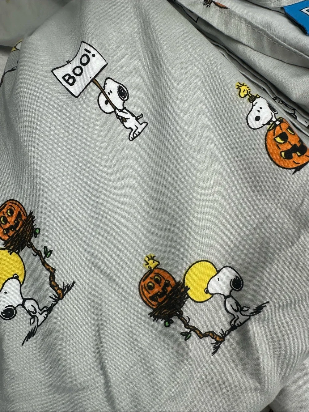Peanuts Halloween Snoopy Sheet Set Queen